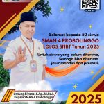 Selamat Kepada Siswa SMA Negeri 4 Probolinggo yang telah Lolos SNBT 2025