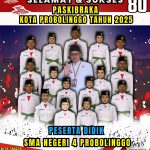 17 Siswa – siswi SMAN 4 Probolinggo terpilih sebagai Paskibraka Kota Probolinggo 2025